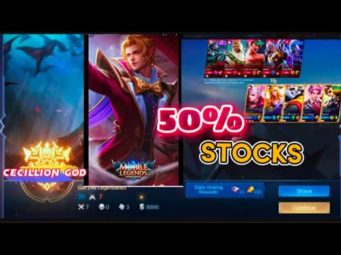 CECILLION GOD 50% STOCKS #cecilliongod #cecillion #mobilelegends #dennisdrioofficial #50%stocks