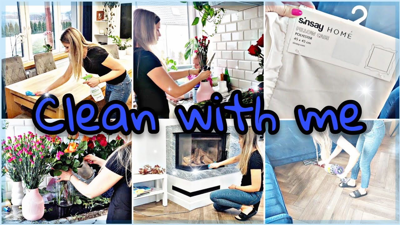 *NEW* CLEAN WITH ME FLOWERS CLEANING MOTIVATION SPEED CLEANING