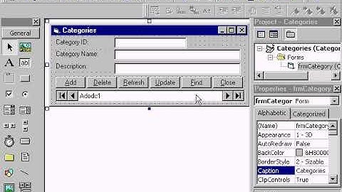 VB6 Accessing Databases - ADO Data Control