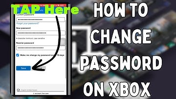 How To Change XBox Password