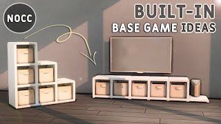 💡 BASE GAME BUILD-IN IDEAS • Functional👍 | No CC or Mods | The Sims 4 Building Tutorial