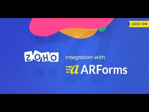 Zoho CRM integration with ARForms By reputeinfosystems