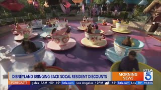Disneyland brings back Southern California resident ticket offer for 2025