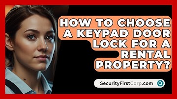 How To Choose A Keypad Door Lock For A Rental Property? - SecurityFirstCorp.com