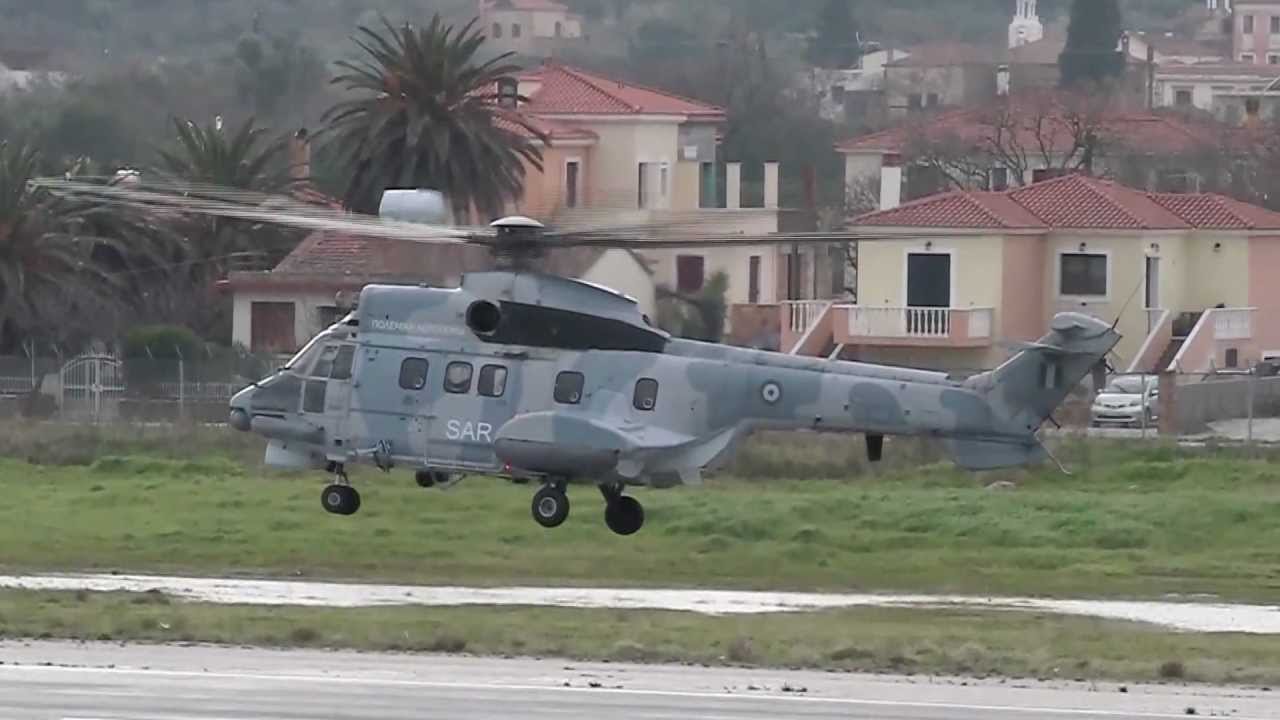 SAR Super Puma AS332 hover maneuvers. - YouTube