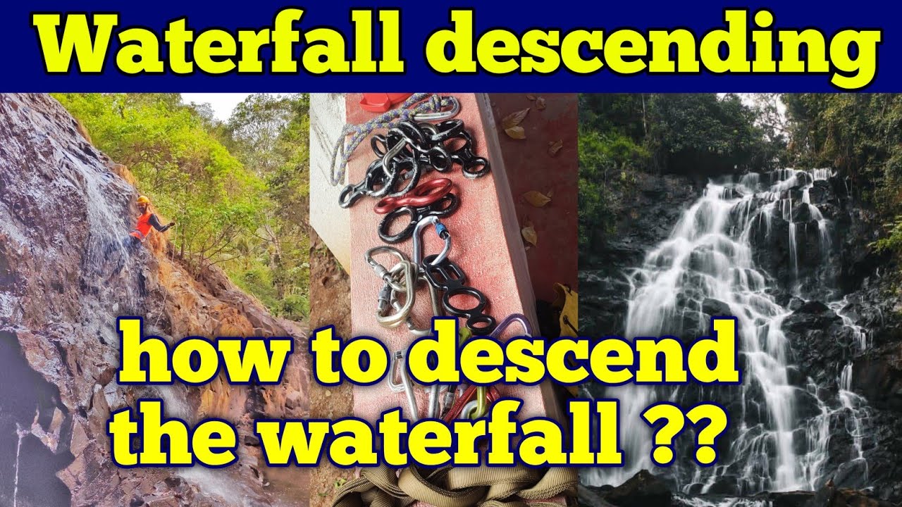 Sirsi Rappeling Waterfall descending | How to descend the waterfall? | Rappelling near ...