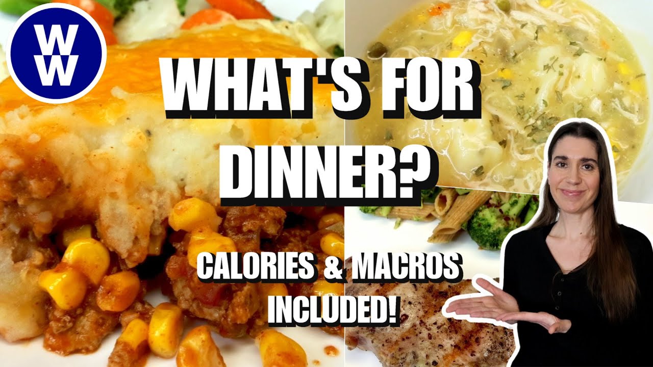 What's For Dinner on WW? EASY FAMILY FRIENDLY Weight Watchers Meals NEW ...