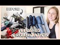 DECLUTTERING & ORGANIZING MY CLOTHES | closet declutter and organization 2020