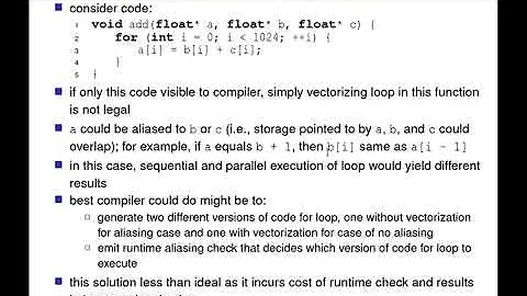 SENG 475 Lecture 35 (2019-07-26) — Vectorization