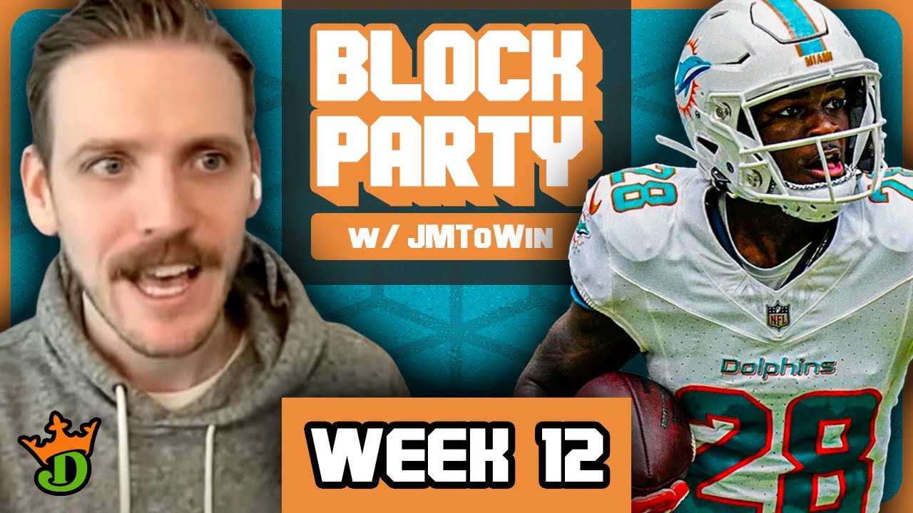 Week 12 dfs strategy gpp picks w jmtowin youtube