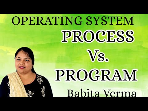 program Vs process | Process Concept | Operating system| Difference ...