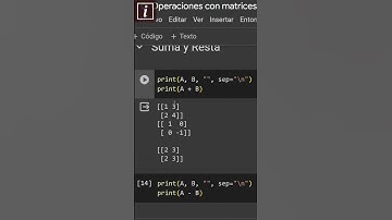 Aprende a hacer suma y resta de matrices en python con numpy