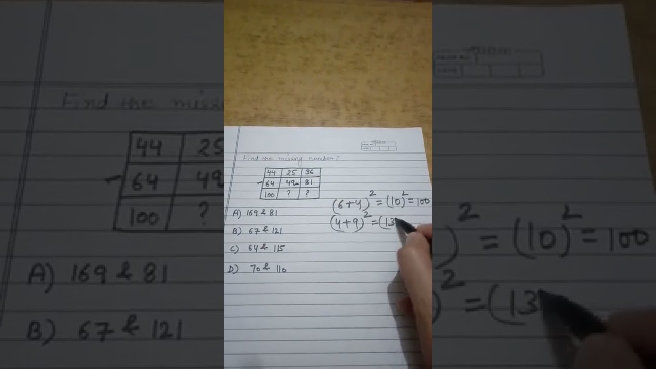 Find the missing number? 