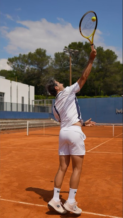 The serve basics (3 steps) #tennistip #tennis #tenniscoach