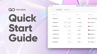 GoLogin Quick Start Guide