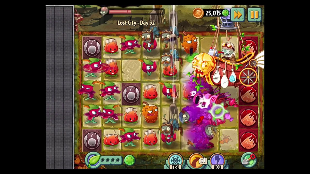 Plants vs. Zombies 2 - Lost City - Day 32 Walkthrough - YouTube