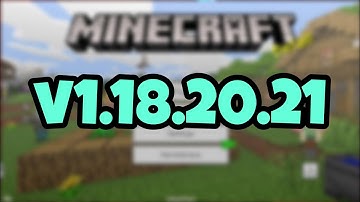 NEW MINECRAFT PE 1.18.20.21 BETA!!! Minecraft Bedrock Edition Update