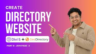 Join Page -2  | How to Create a Directory Listing Website using Divi 5  theme and GeoDirectory
