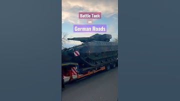 Battle Tank on German Autobahn! #lifeingermany #battletanks #tank #autobahn #highway #shortvideo