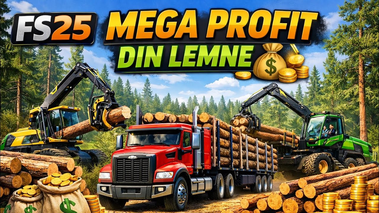 NU MĂ AȘTEPTAM la suma asta! 💸 Producția de lemne în FS 25!