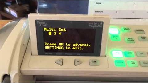 Cricut Expression Tip #2 - Settings Key