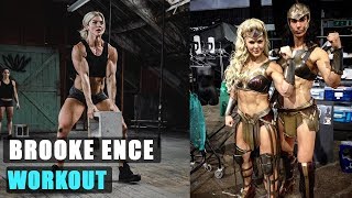 Real Wonder Woman Brooke Ence Hard Workout
