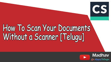 How to scan Your Documents Without a Scanner in Telugu