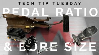 Pedal Ratio and Bore Size Are Everything! Brake Tech Tip Tuesday  Free How To Video