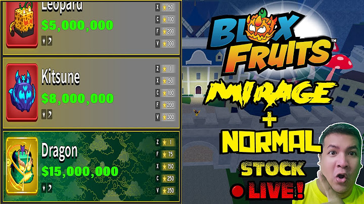 🔴[LIVE] BLOX FRUITS MIRAGE + NORMAL STOCK!