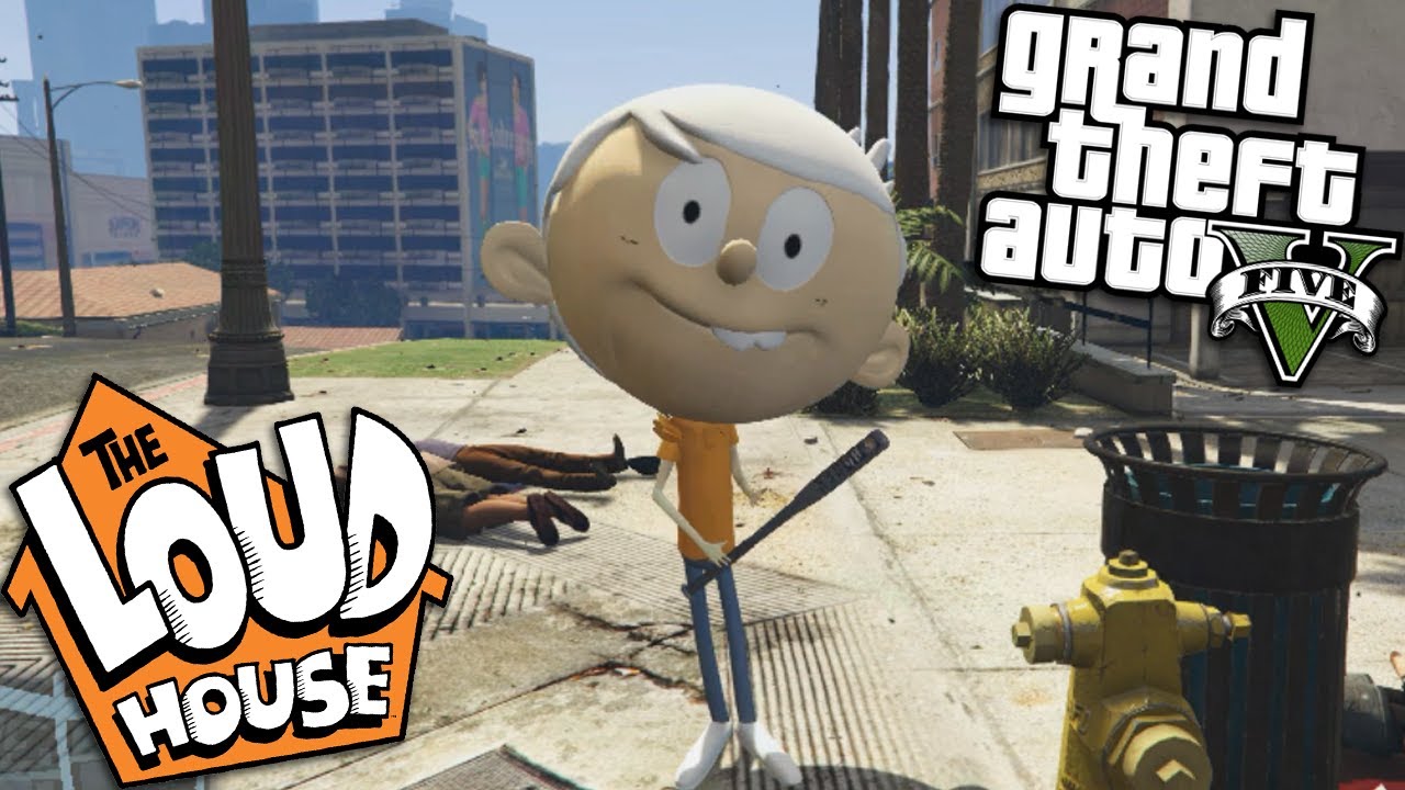GTA 5 Mods - THE LOUD HOUSE MOD w/ LINCOLN LOUD (GTA 5 Mods Gameplay)
