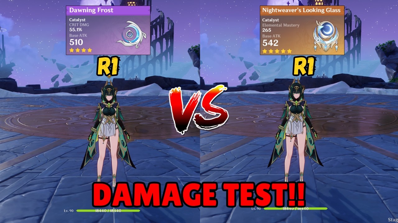 R1 Nightweaver vs R1 Dawning Frost!! Which Weapon is Better for Nefer ...