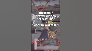 INCREDIBLE SPAWN SHOT on DEPARTURES in Modern Warfare 3! #shorts #mw3