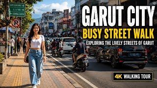 Menelusuri Jalanan Ramai di Garut, Indonesia 🇮🇩 | Tur Jalan Kaki 4K