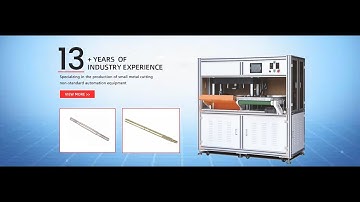 Motor shaft automatic knuring machine