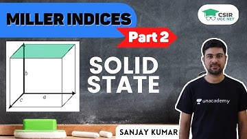 [Solid State] - Miller Indices -02 for CSIR UGC NET 2021 by Sanjay Kumar