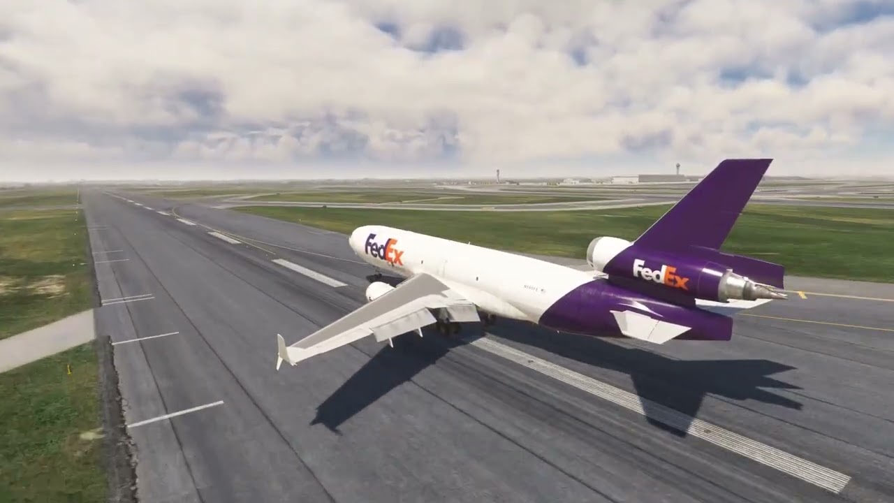 Three Engines, Still Delivering | FedEx MD-11F Skids Into Toronto | MSFS 2020 | 1440p