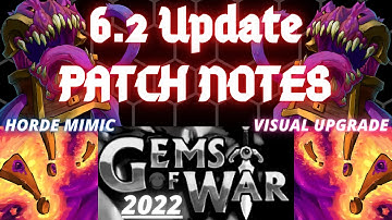 Gems of War 6.2 UPDATE Patchnotities 2022 | Horde Mimic Mythic NIEUWE HEROÏSCHE GEMS visuele upgrade