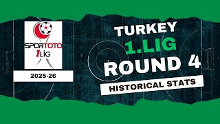 Turkey | 1. Lig Stats Round 4 2025-26 | Historical Stats | OverGolStats