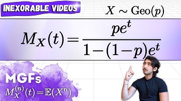 MGF for a Geometric Random Variable (Derivation) | Moment Generating Functions | Probability