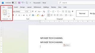 MS WORD SOMO LA 5: Jinsi ya Kutumia Clipboard (Cut, Copy, Paste &amp; Format Painter)
