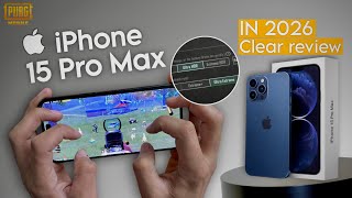 iPhone 15 Pro Max 120 FPS Pubg Test || handcam gameplay