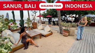 SANUR BALI today 🇮🇩 Sanur beach Bali WALKING tour | Bali 2024 Indonesia