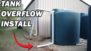 Rainwater Harvesting System Part 5  Overflow Pipe Installation