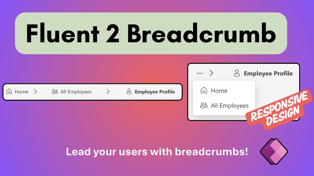 Power Apps Breadcrumb Component! 🍞 Responsive UI Component Tutorial ...