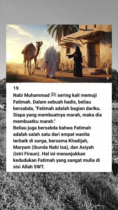 kisah Fatimah Az-Zahra putri Rasulullah ﷺ part 19 #kisahislami #kisahnabimuhammad #fatimahazzahra