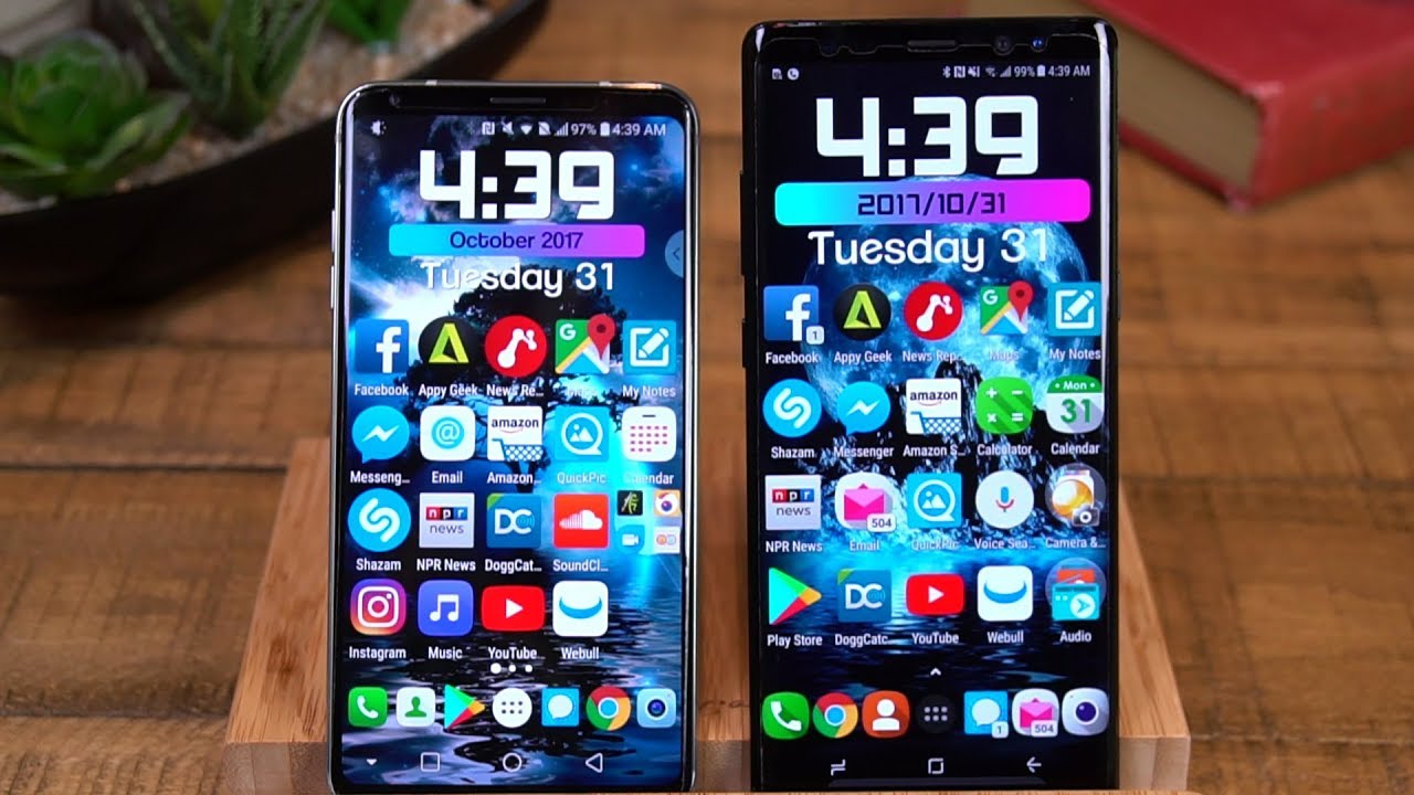 LG V30 and Samsung Galaxy Note 8 - Comparison