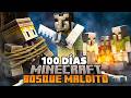¡Sobreviví 100 DÍAS en un bosque MALDITO en Minecraft!