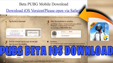 HOW TO DOWNLOAD PUBG BETA IN IOS/IPAD/IPHONE | BEST WAY
