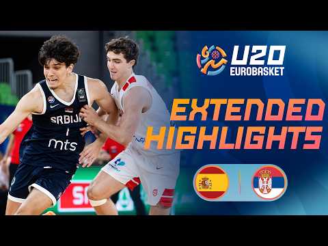 Semi-Finals: Spain 🇪🇸 vs Serbia 🇷🇸 | Extended Highlights | FIBA U20 EuroBasket 2026