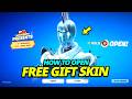 How to OPEN The FREE SKIN Glacial Dummy in Fortnite Winterfest Presents